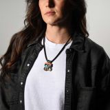 Mary Louise Tafoya Abstract Mosaic Necklace