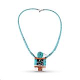 Mary Louise Tafoya Mosaic Thunderbird Necklace