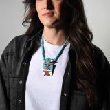 Mary Louise Tafoya Mosaic Thunderbird Necklace