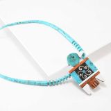 Mary Louise Tafoya Mosaic Thunderbird Necklace
