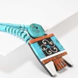 Mary Louise Tafoya Mosaic Thunderbird Necklace