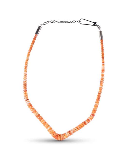 Piki Wadsworth Beaded Spiny Oyster Shell Necklace