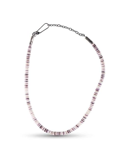 Piki Wadsworth Beaded Wampum Shell Necklace