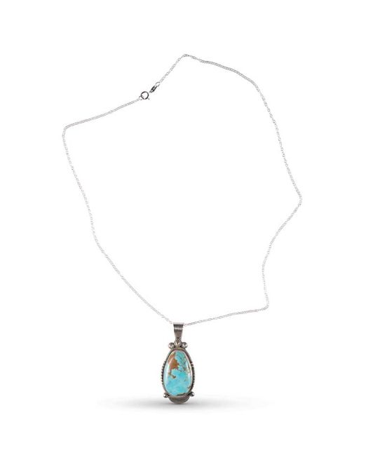 Stanley Parker Turquoise and Sterling Silver Necklace
