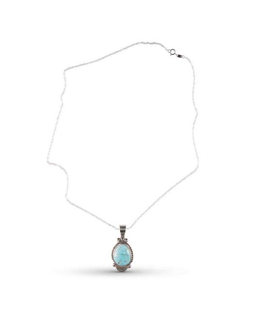 Stanley Parker Turquoise and Sterling Silver Necklace