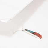 Jimmy Poyer Multi Stone Inlay Necklace