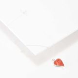 Jimmy Poyer Spiny Oyster Shell Inlay Heart Necklace