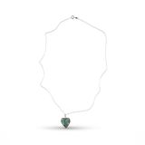Jimmy Poyer Turquoise Inlay Heart Necklace