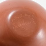 Kathy Gutierrez Matte on Red Avanyu Design Jar