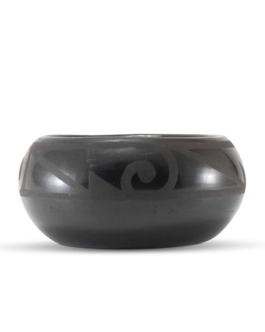 Margaret Tafoya Blackware Bowl with Design