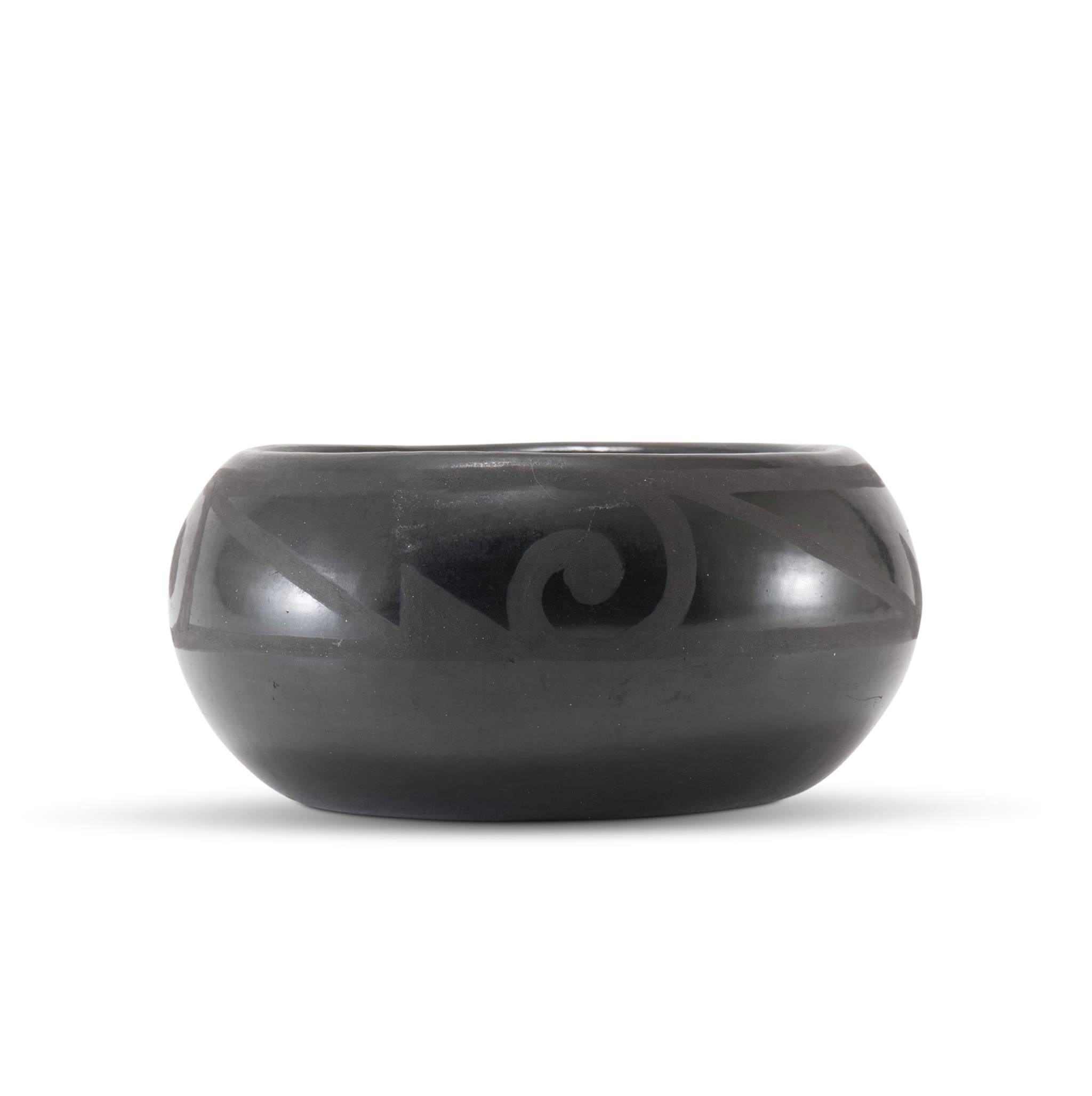 Margaret Tafoya Blackware Bowl with Design