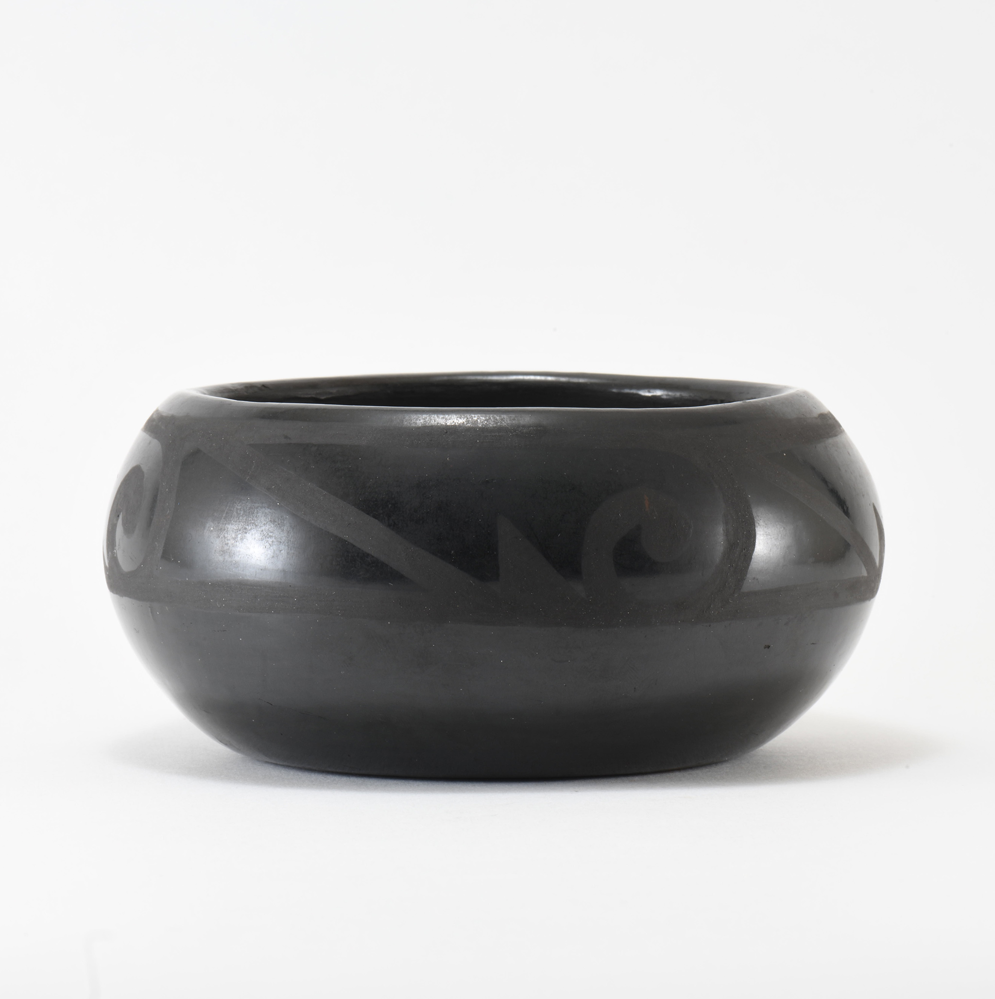 Margaret Tafoya Blackware Bowl with Design