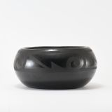 Margaret Tafoya Blackware Bowl with Design