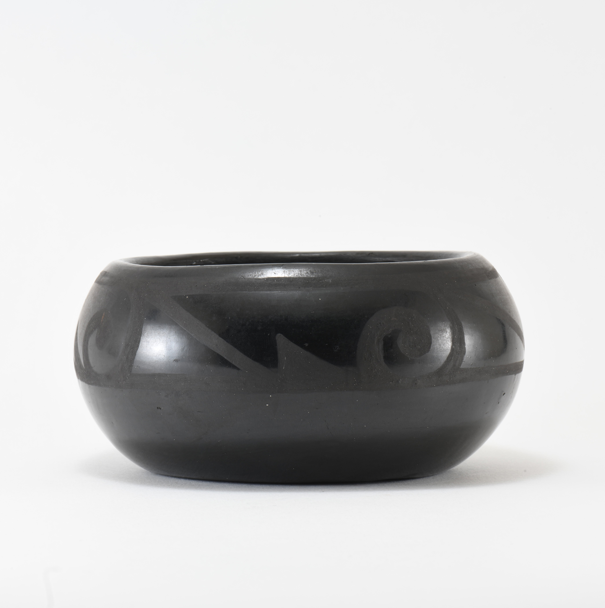 Margaret Tafoya Blackware Bowl with Design