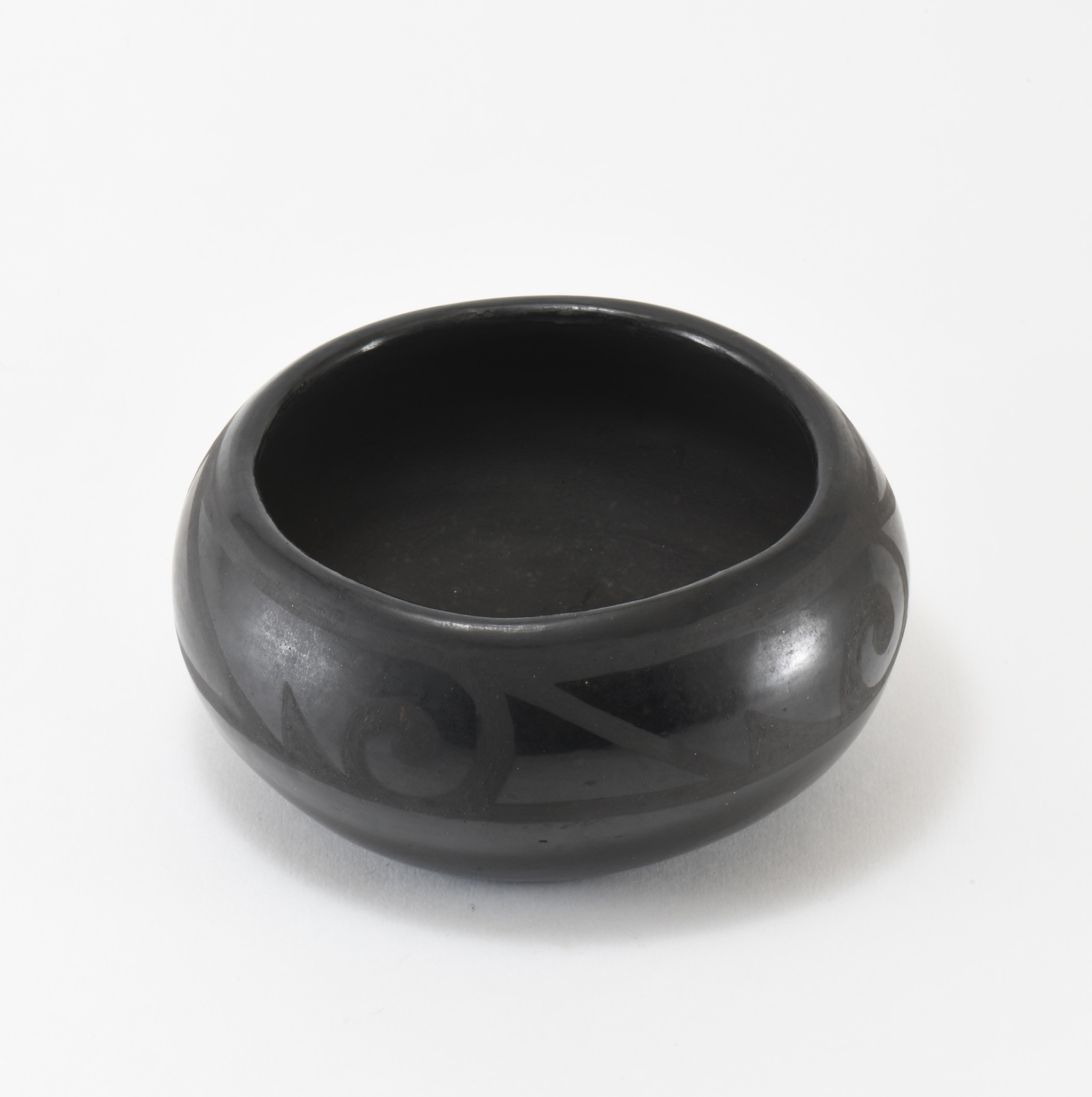 Margaret Tafoya Blackware Bowl with Design