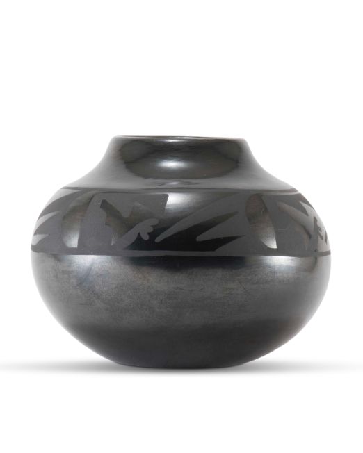 Adam Martinez and Santana Martinez Matte on Black Geometric Design Jar