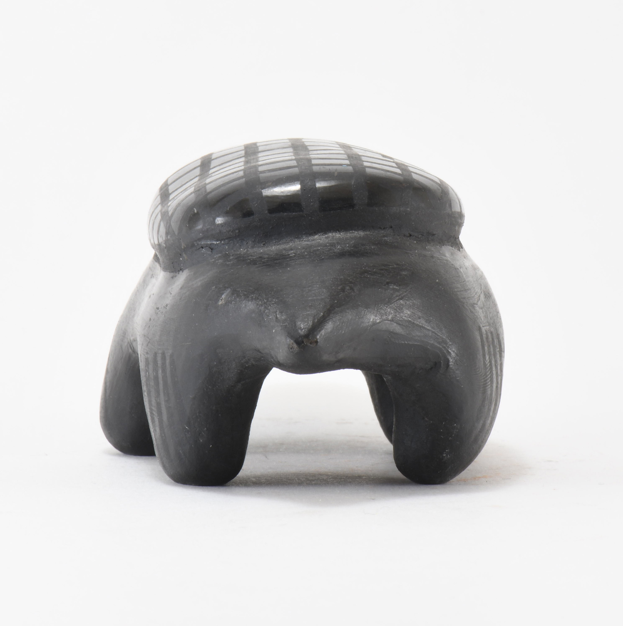 Blue Corn Blackware Turtle Figure