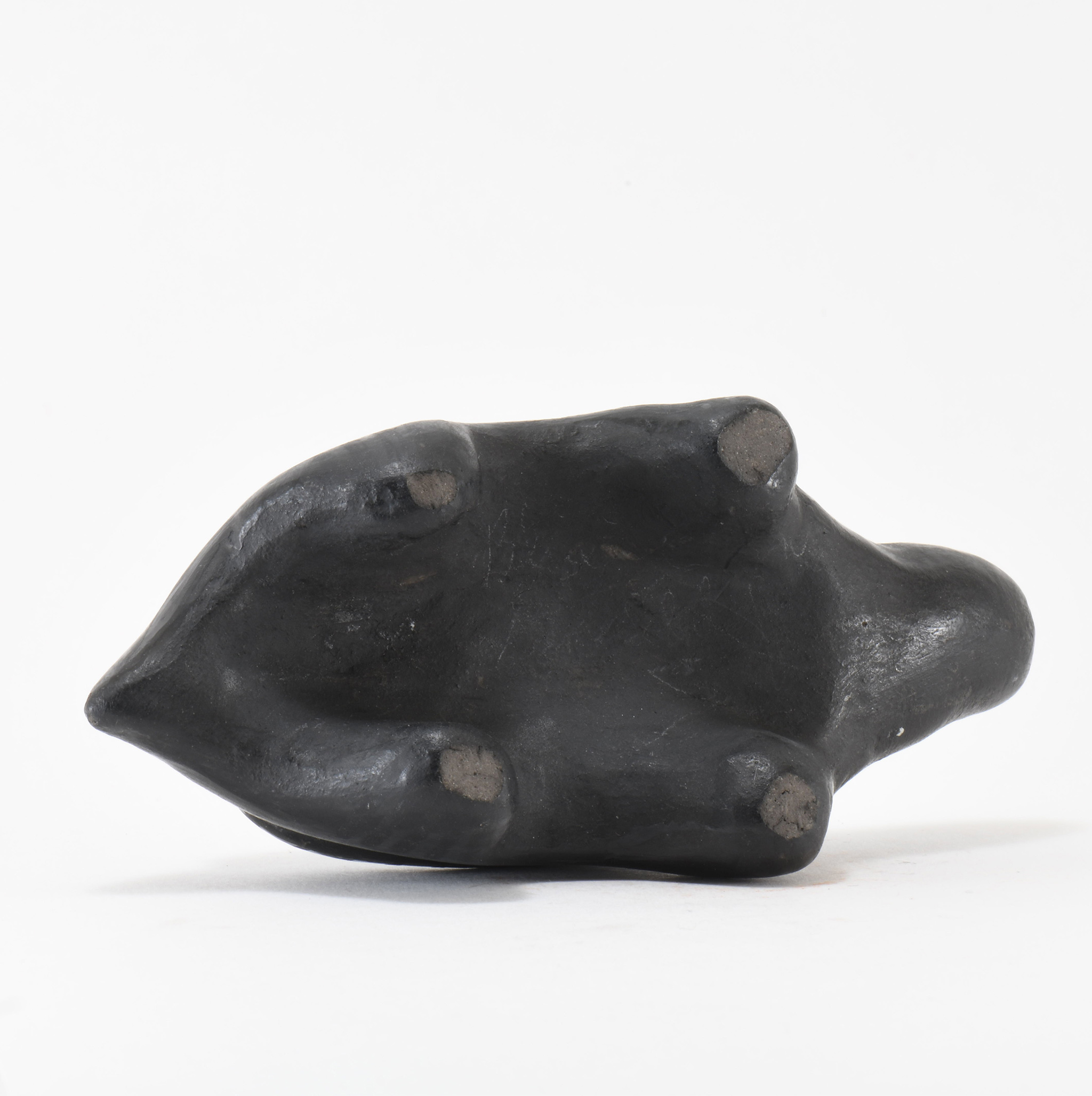 Blue Corn Blackware Turtle Figure