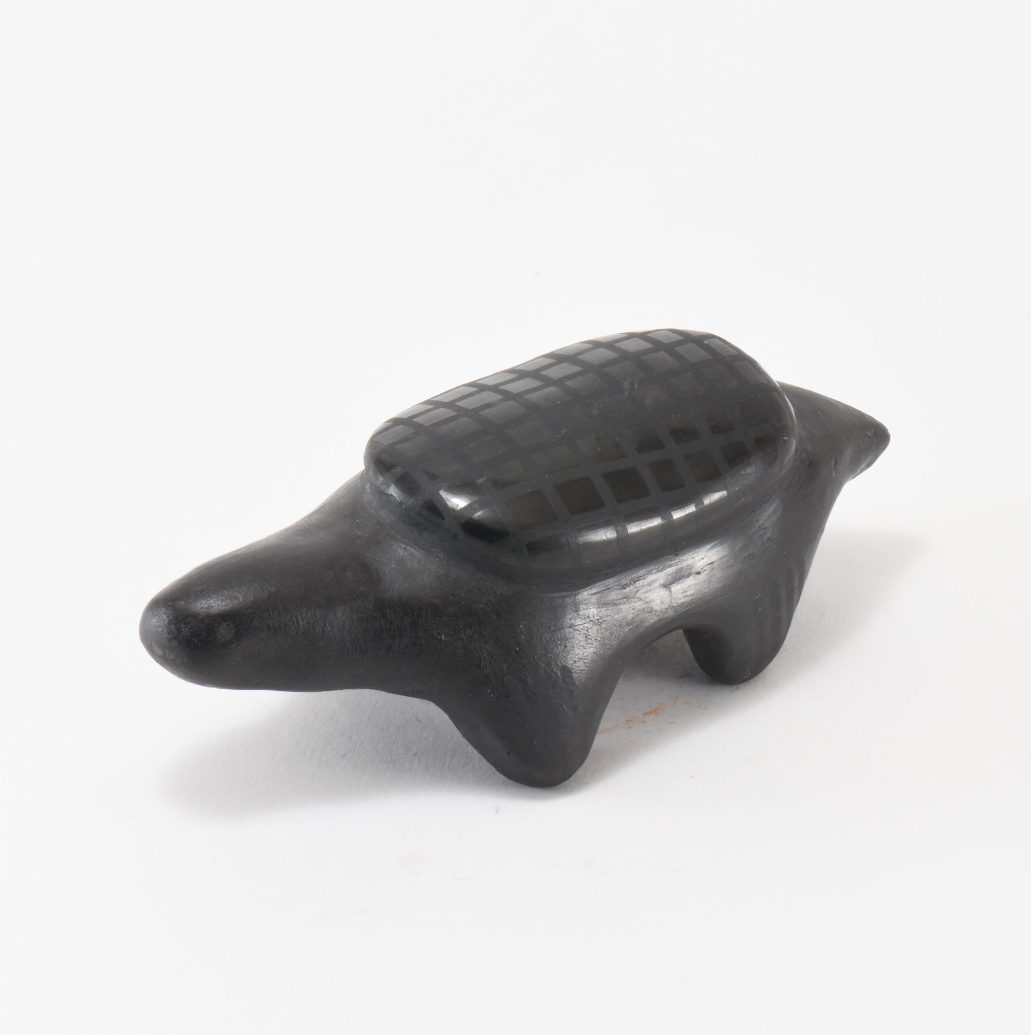 Blue Corn Blackware Turtle Figure
