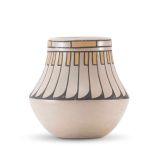 Blue Corn Polychrome Jar with Feather Motif