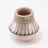 Blue Corn Polychrome Jar with Feather Motif