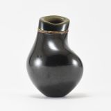 Russell Sanchez Vase with Turquoise Cabochon and Heishi Beads