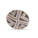 Lucy Lewis Small Black and White Fine Line Plate