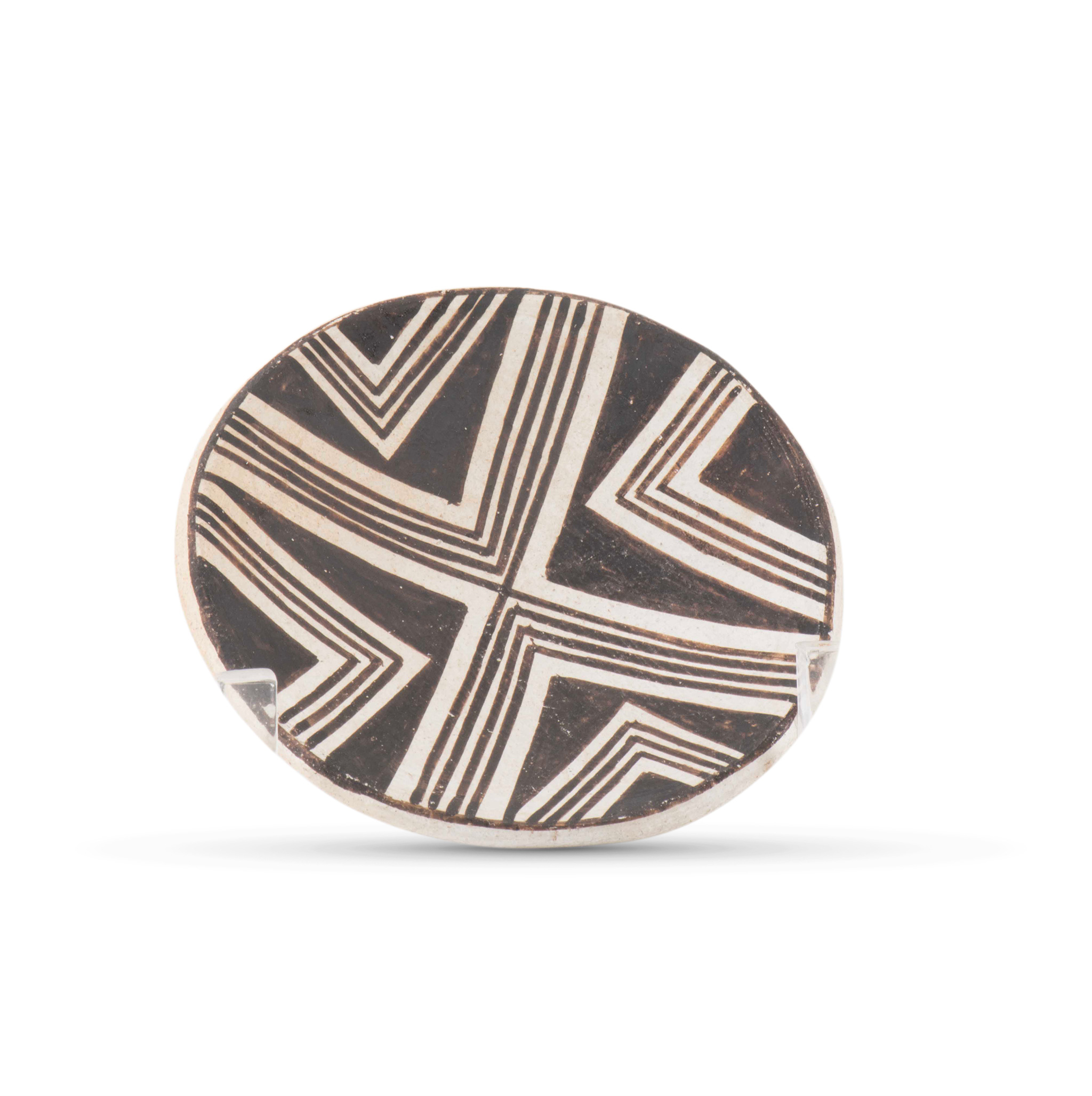 Lucy Lewis Small Black and White Fine Line Plate