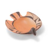 Fannie Nampeyo Red and Black Bird Design Bowl