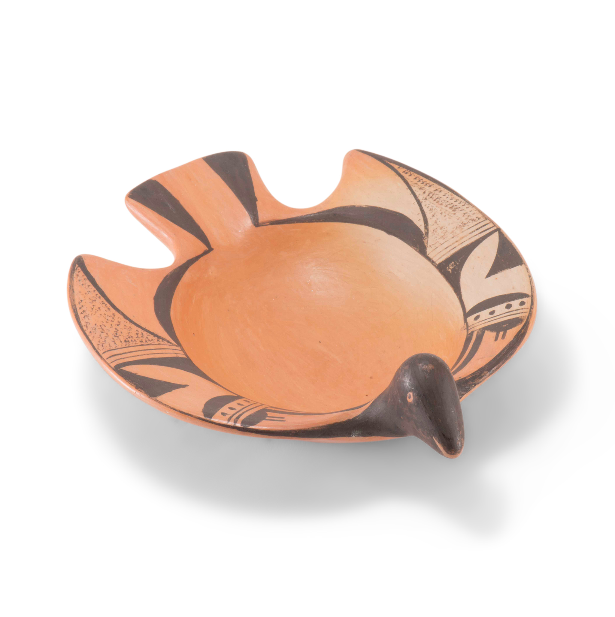 Fannie Nampeyo Red and Black Bird Design Bowl