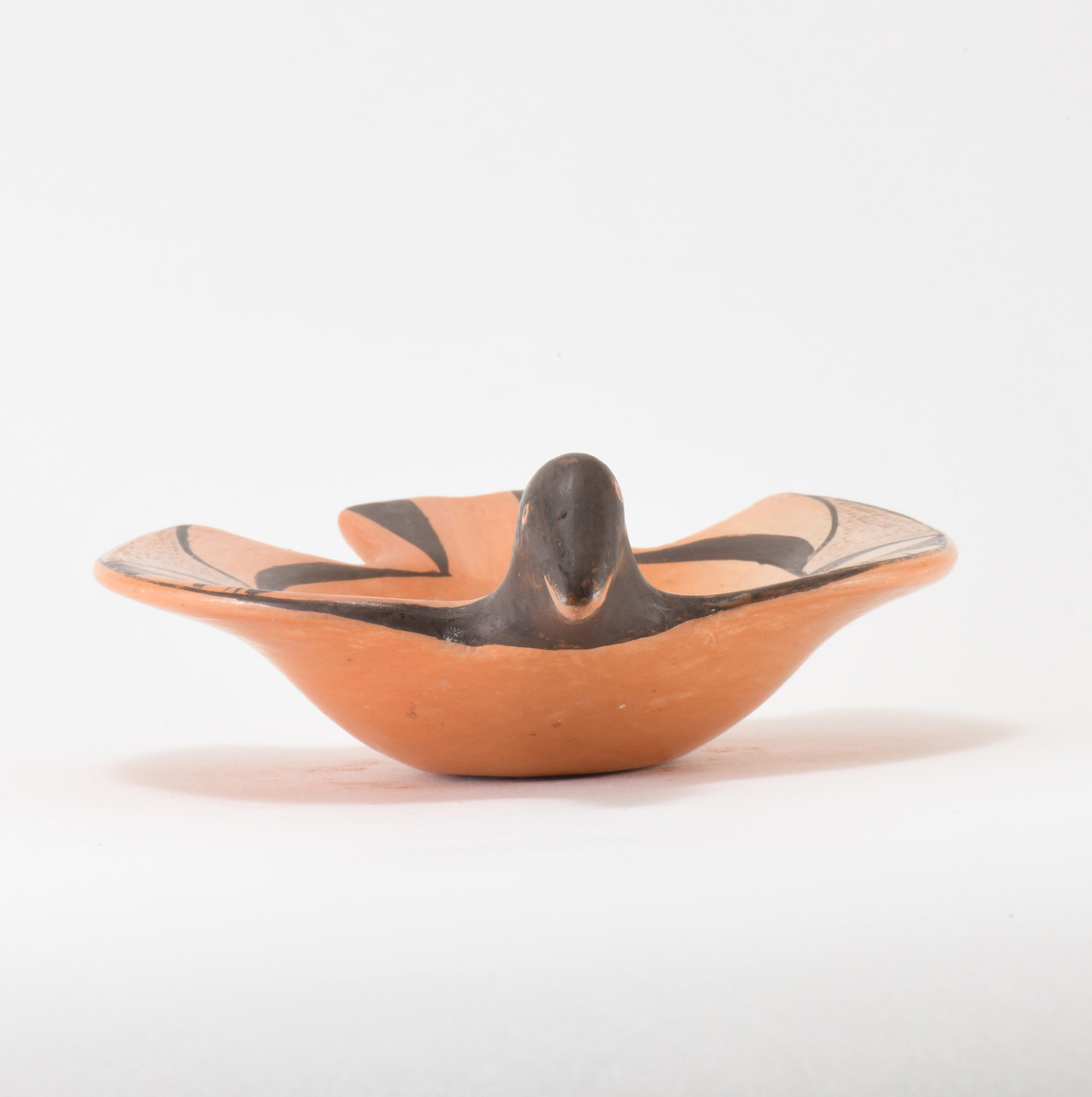 Fannie Nampeyo Red and Black Bird Design Bowl