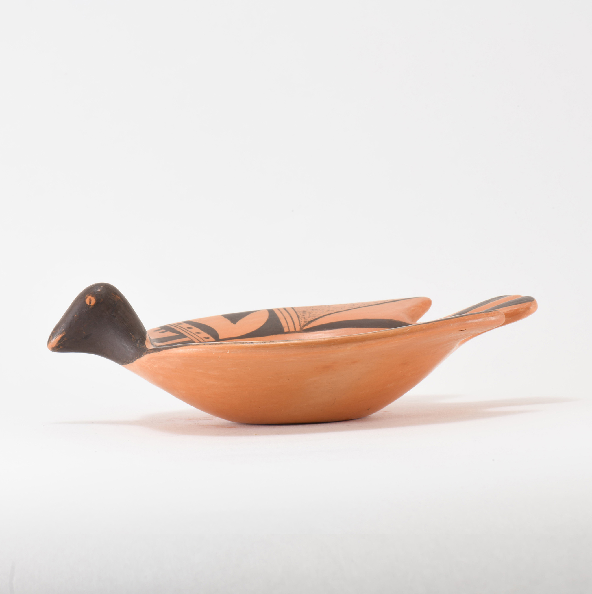 Fannie Nampeyo Red and Black Bird Design Bowl
