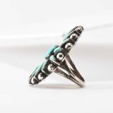 Zuni Turquoise Cluster Ring