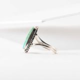 Navajo Turquoise and Twisted Wire Ring
