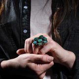 Vintage Navajo Turquoise Cluster Ring