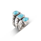 Jesse Robbins Three Stone Turquoise Ring