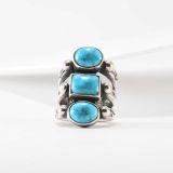 Jesse Robbins Three Stone Turquoise Ring