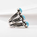 Jesse Robbins Three Stone Turquoise Ring