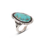 Ed Kee Turquoise Shadowbox Ring