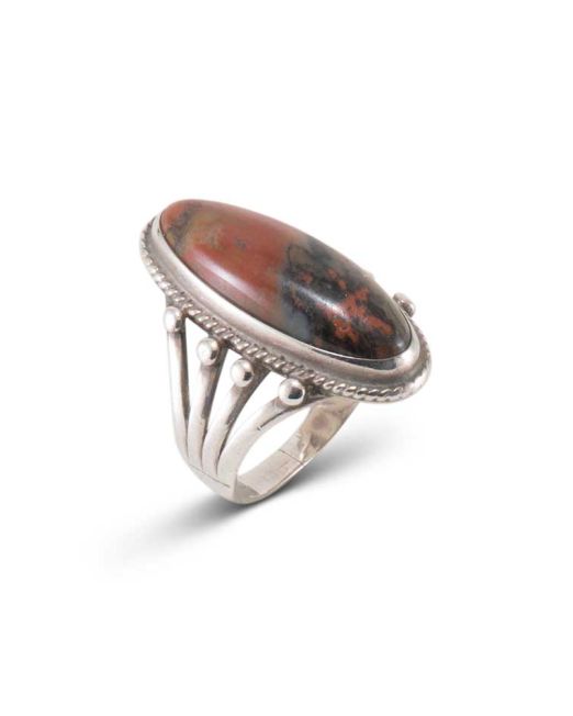 Vintage Navajo Petrified Wood Ring