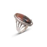 Vintage Navajo Petrified Wood Ring