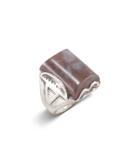 Vintage Navajo Petrified Wood Ring