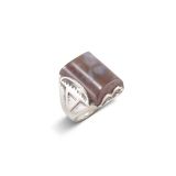 Vintage Navajo Petrified Wood Ring