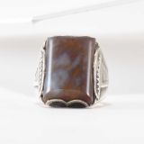 Vintage Navajo Petrified Wood Ring