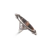 Vintage Navajo Petrified Wood Ring