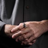 Isaiah Ortiz Hand Cut Sterling Silver Ring