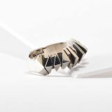 Isaiah Ortiz Hand Cut Sterling Silver Ring