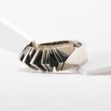 Isaiah Ortiz Hand Cut Sterling Silver Ring