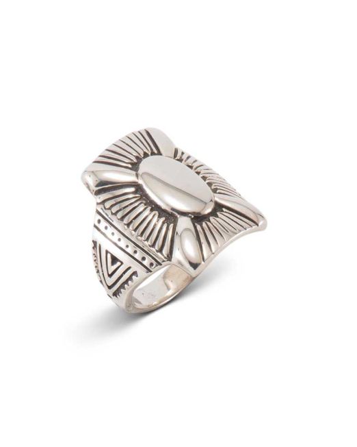 Supersmith Inc Silver Country Collection Shield Ring