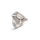 Supersmith Inc Silver Country Collection Shield Ring